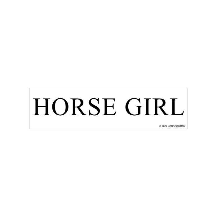 Sticker: Horse Girl