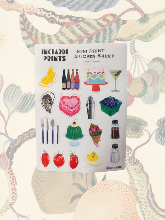 Inciardi Dinner Party Sticker Sheet
