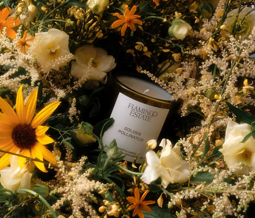 Golden Pollinator Candle