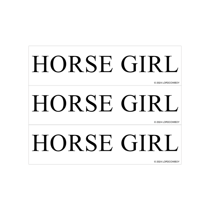 Sticker: Horse Girl