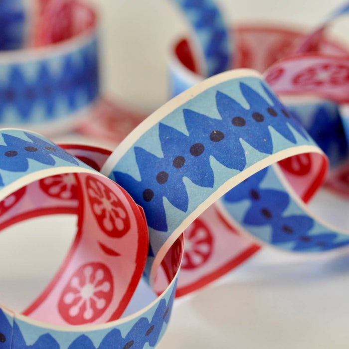 Pink and Blue Paperchain