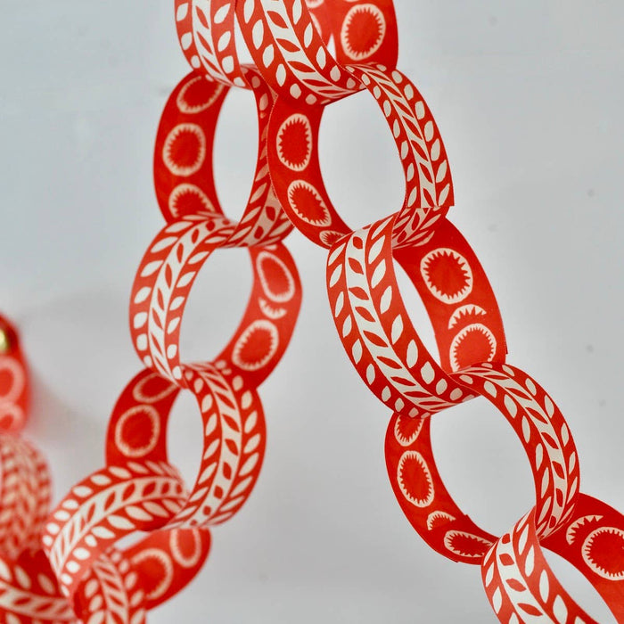 Red and White Paperchain